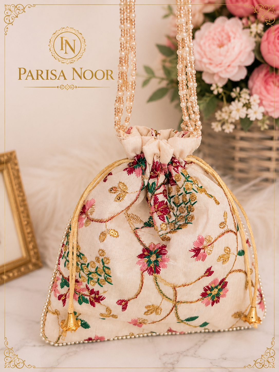 Etha Hand-Embroidered Batwa Potli Bag