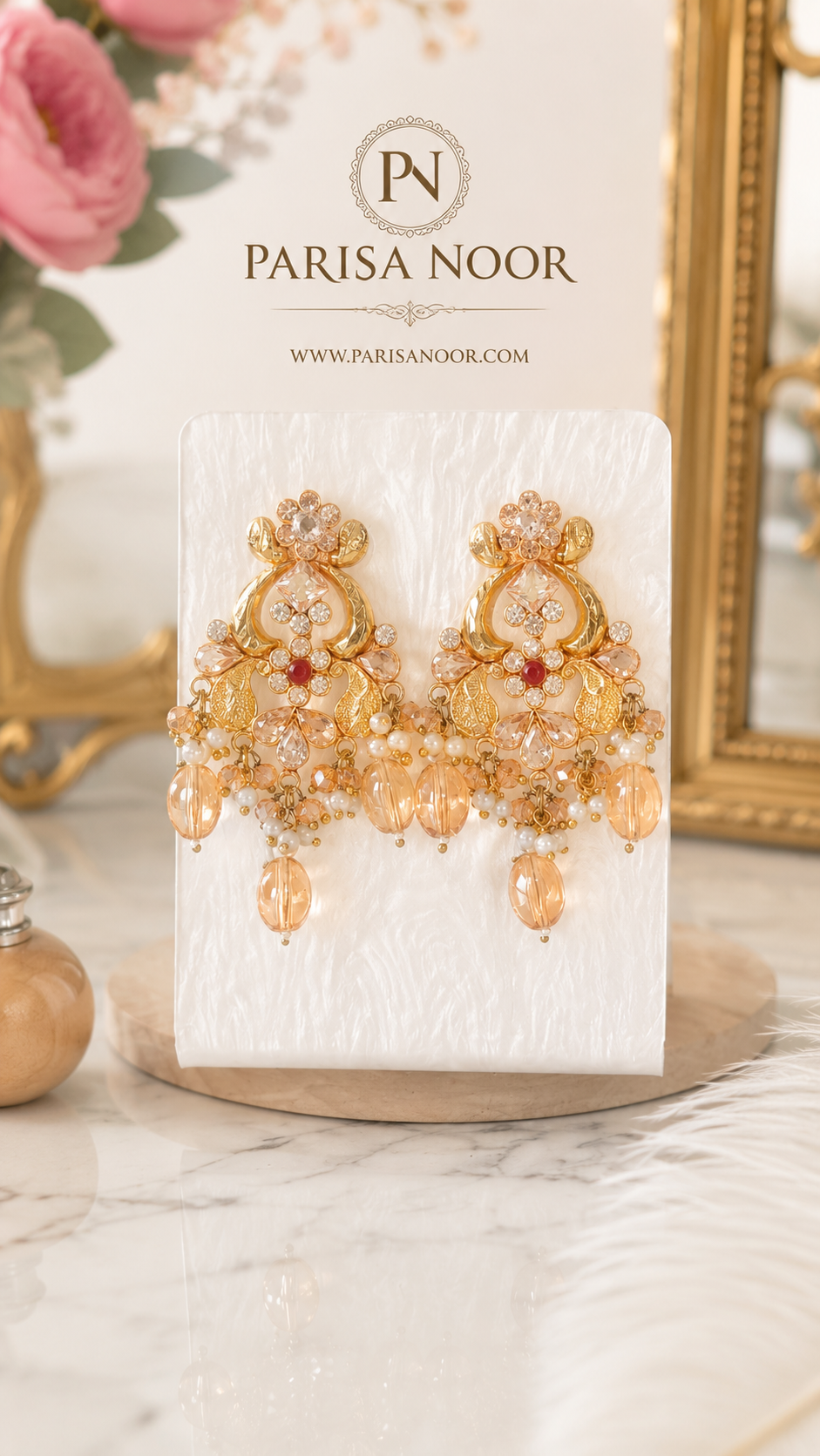 Ela Blush Pearl Necklace Set – Clearance Sale