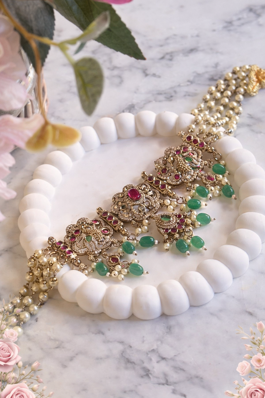 Bhumi Luxury Victorian Moissanite Choker