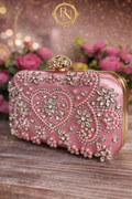 Noor Blossom Pink Clutch
