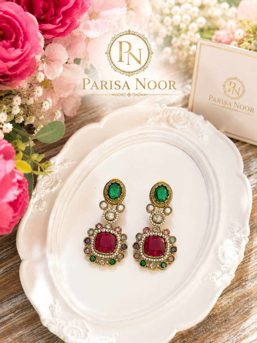 Meera Bollywood Designer Multi Necklace Set