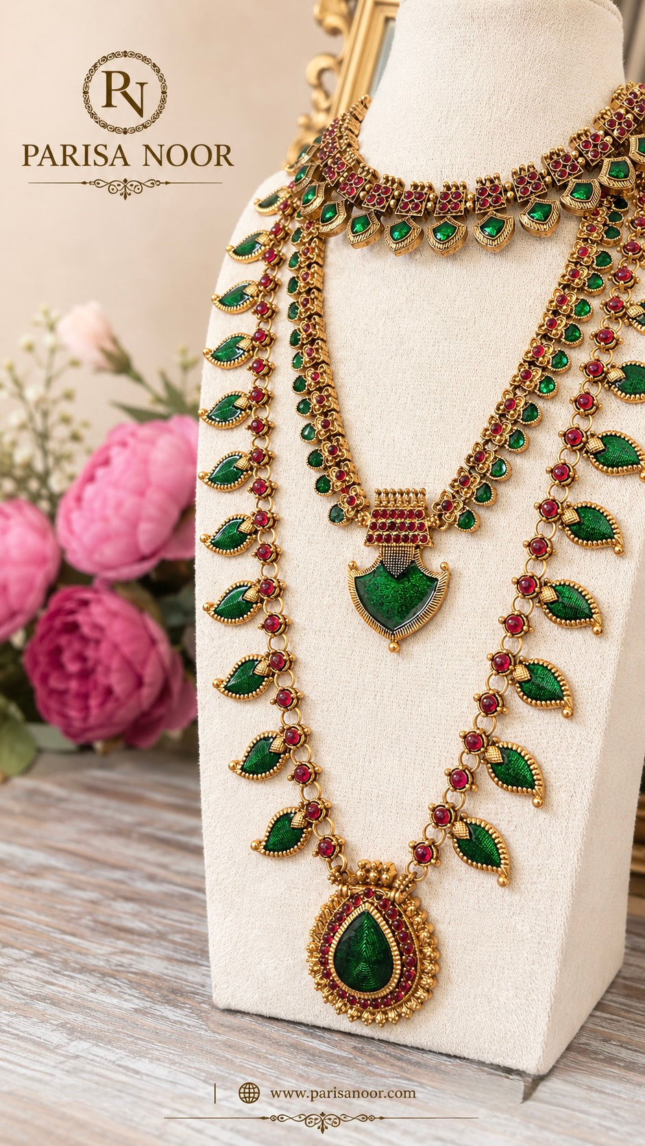 Palaka Layered Green Combo Set