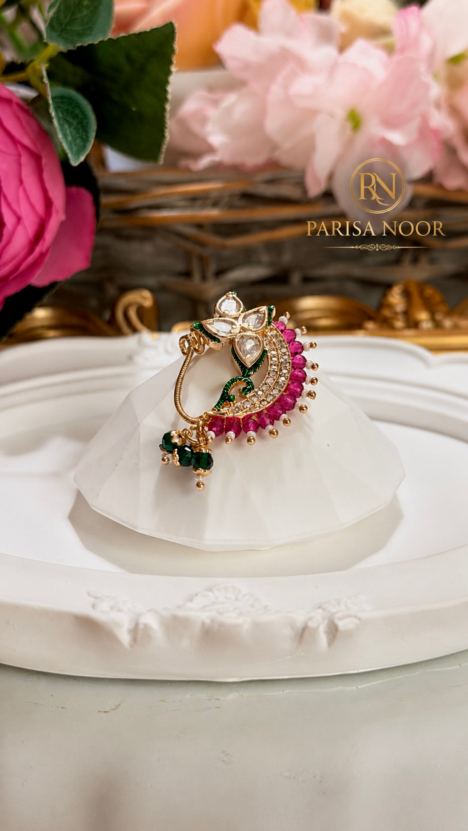Adhira Luxury Moissanite Nose Ring