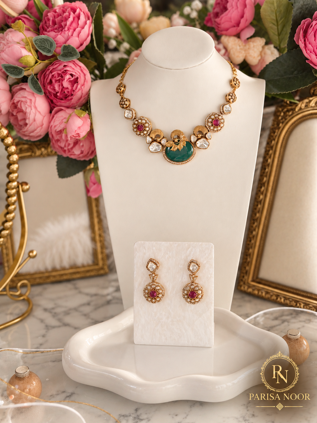 Mirevani Designer Premium Fusion Antique Heritage Necklace Set