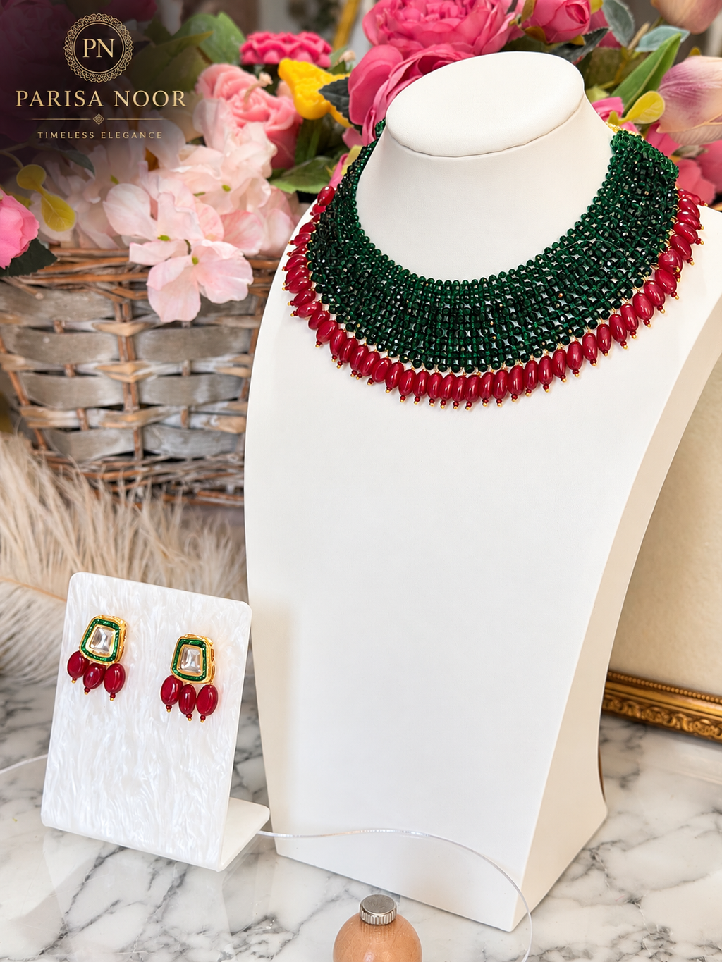 Zelaira Designer Beaded Necklace Set