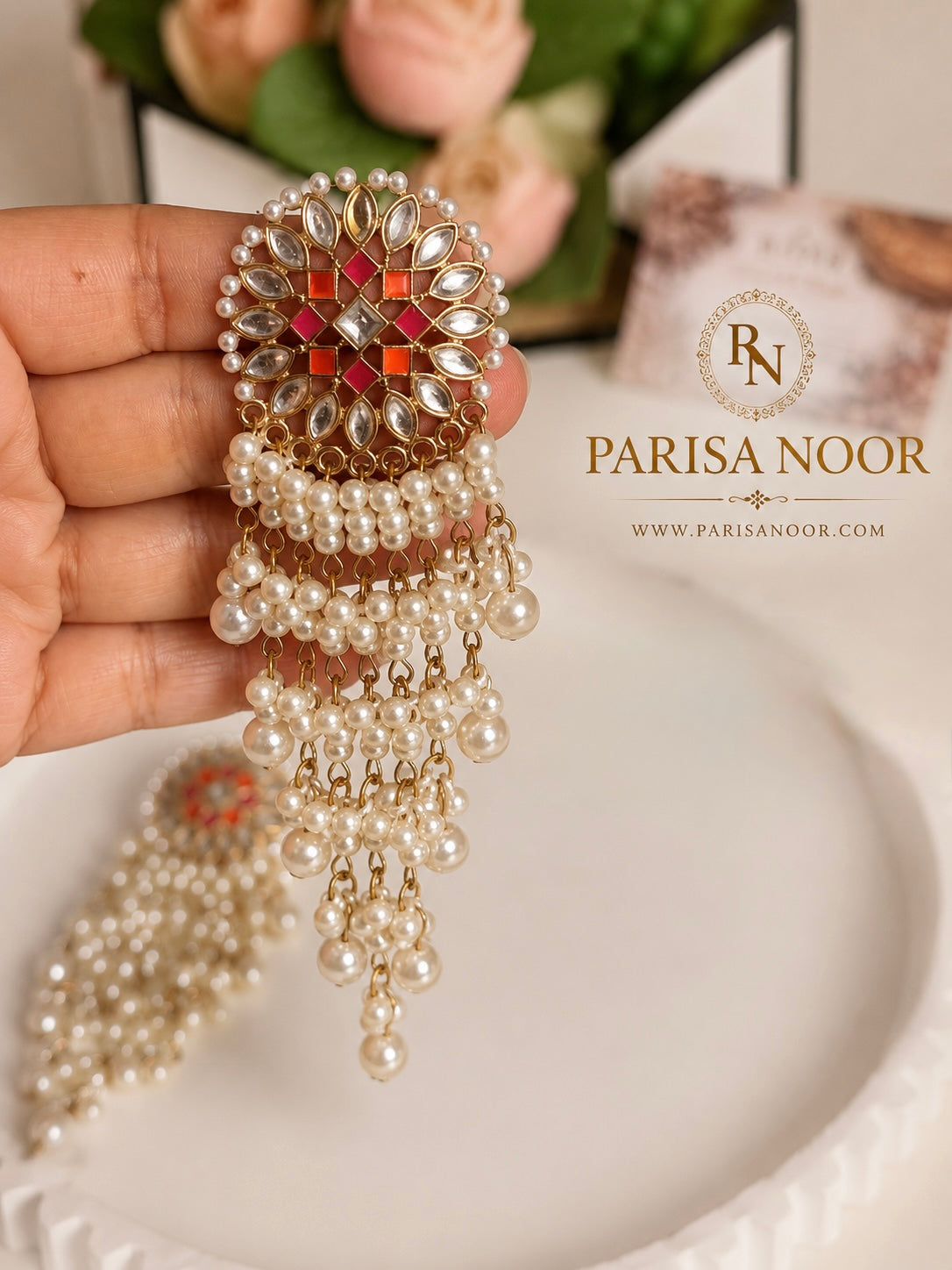 Ameera Pearl Tassel Earrings – Clearance Sale