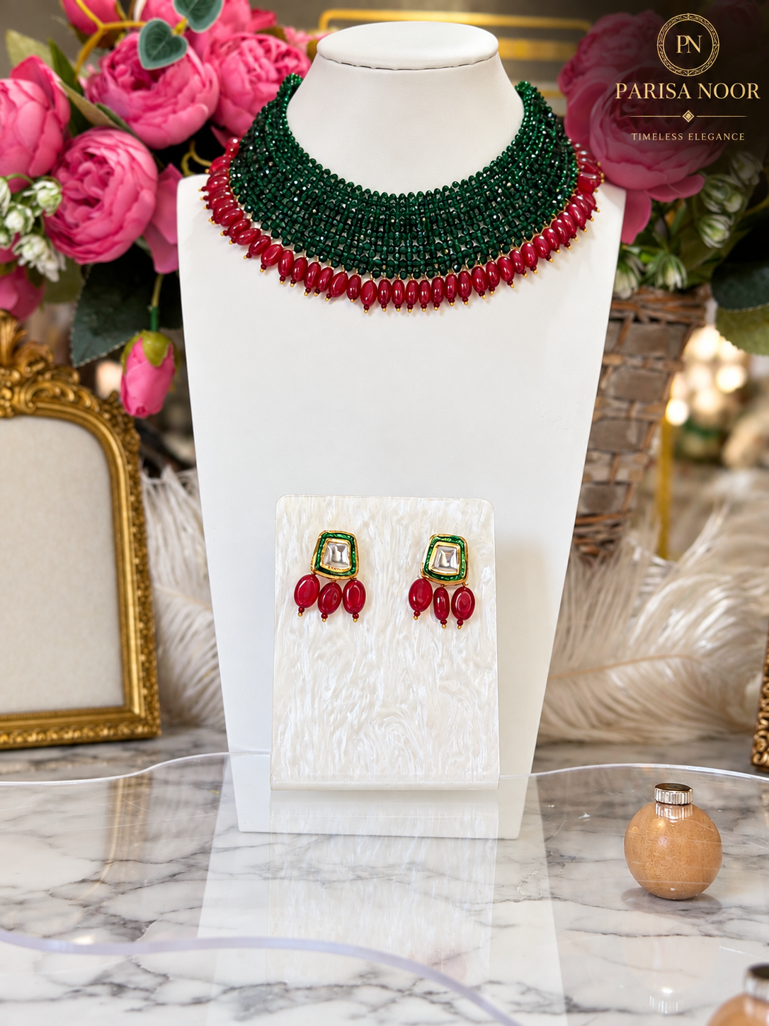 Zelaira Designer Beaded Necklace Set