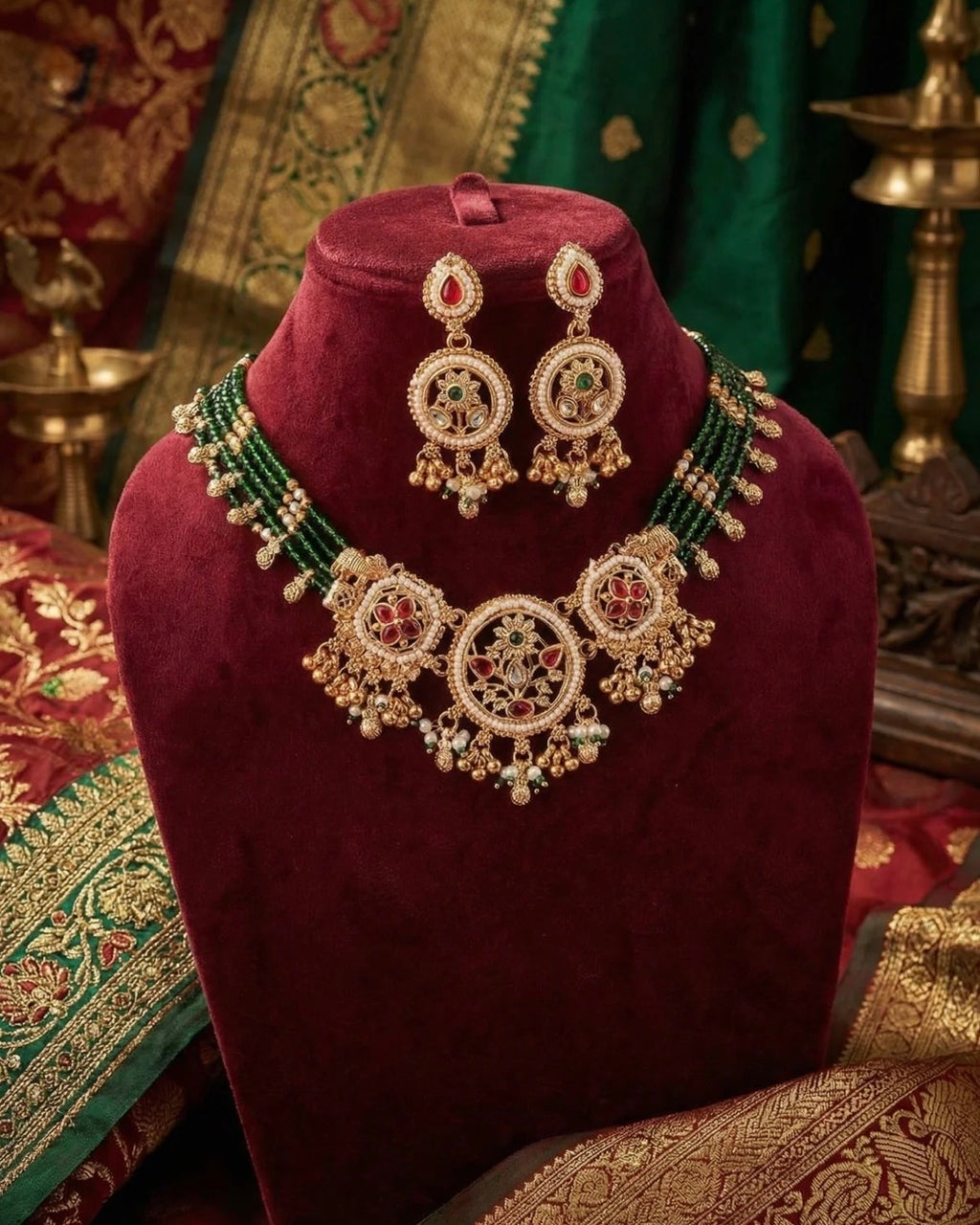 Mahira Heritage Necklace Set with Earring