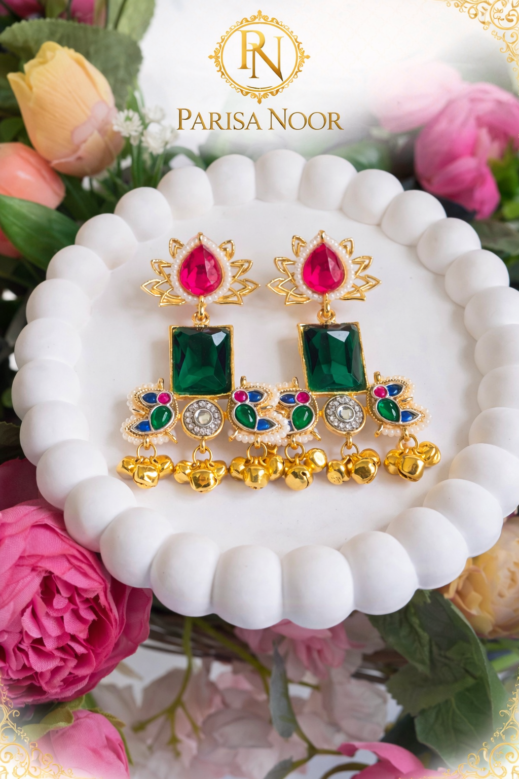 Mandana Designer Brass Earrings