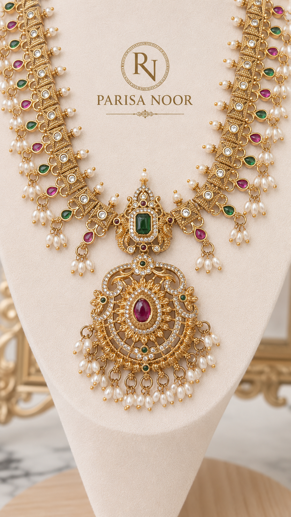 Rashmika Bollywood Bridal two layer Heritage Jewellery Set