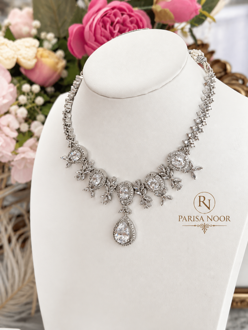 Elaria Crystal AD & Cubic Zirconia Necklace Set