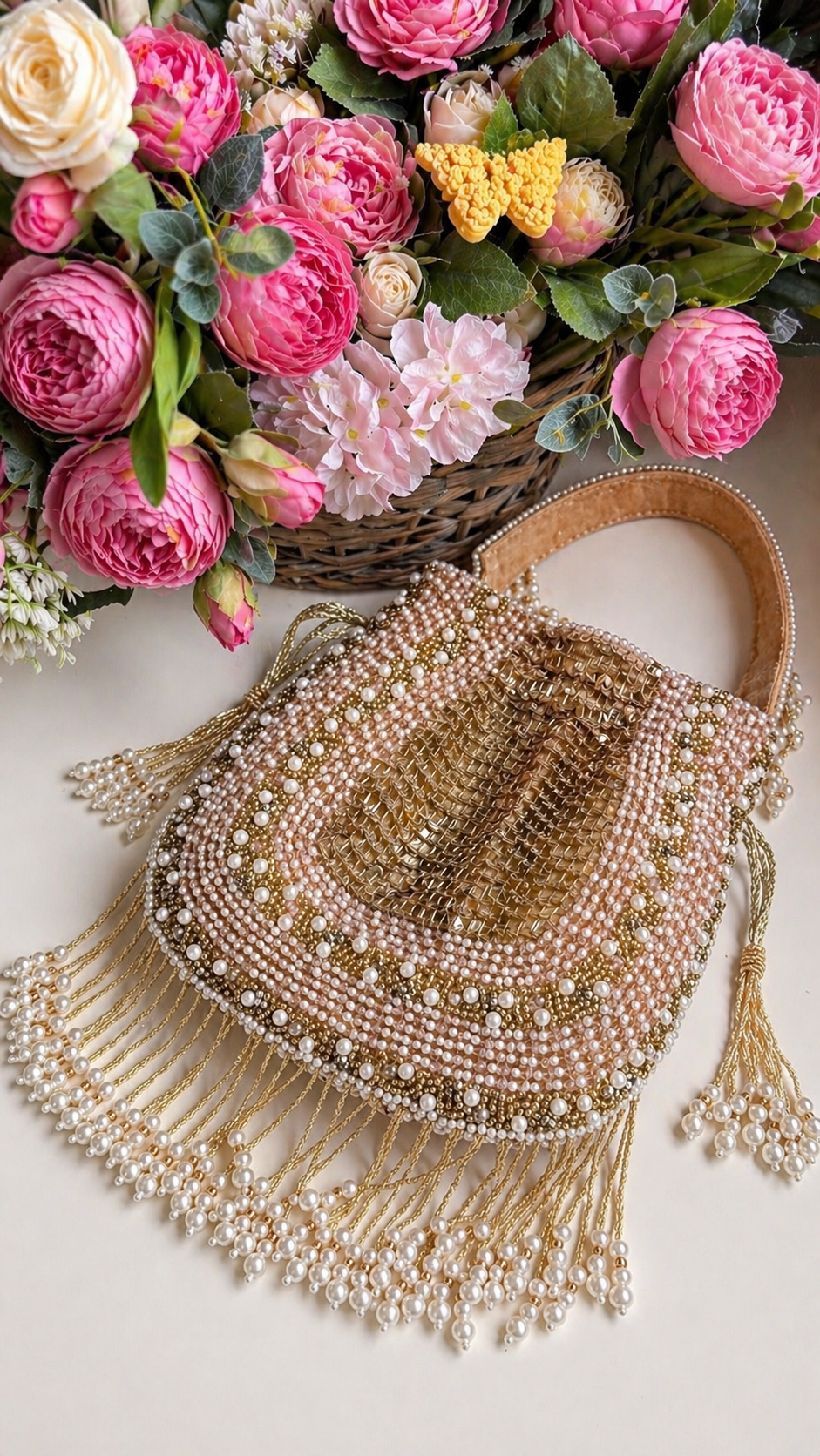 Merlin Pearl Luxe Potli Bag