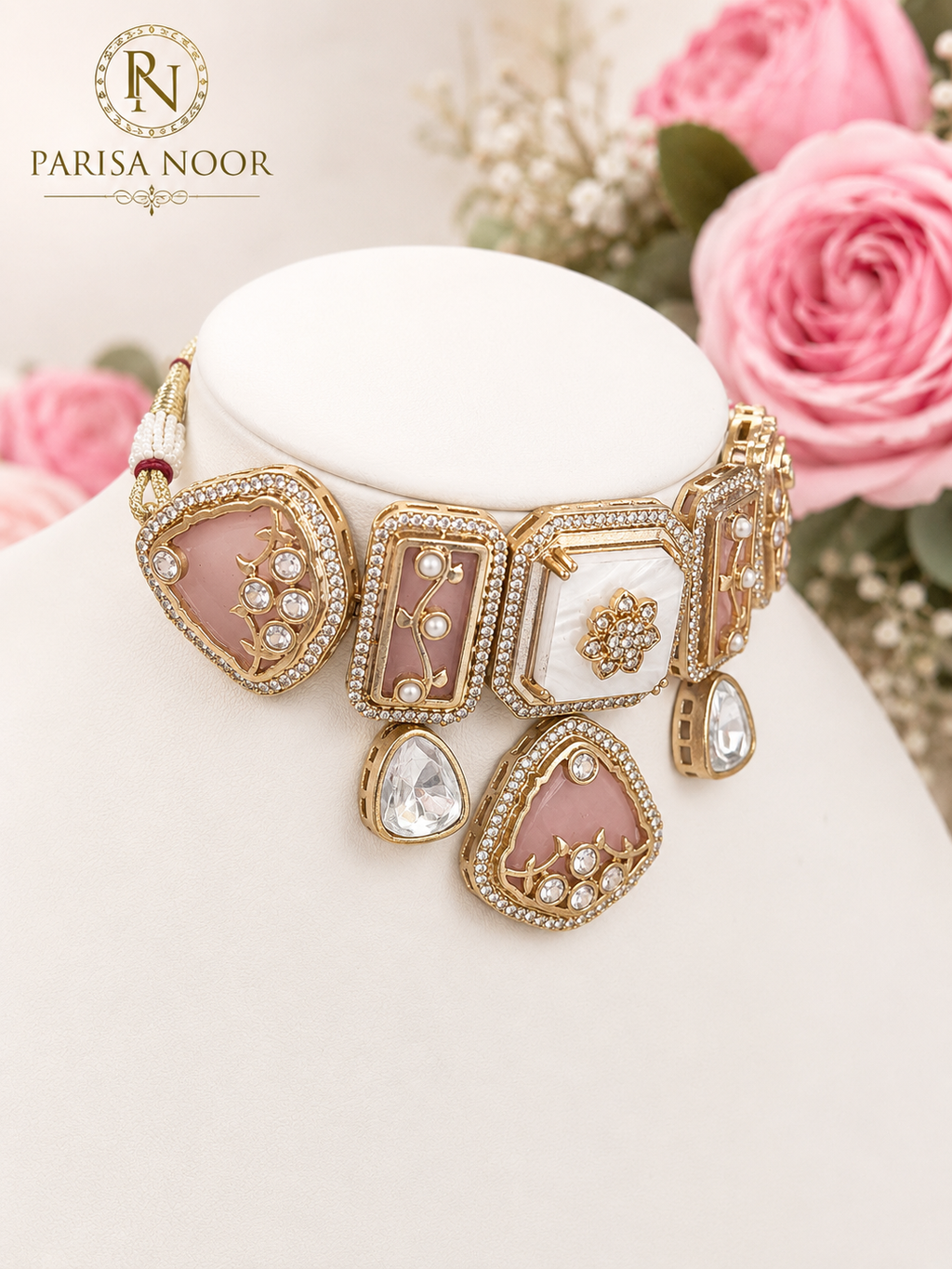 Alizeh Blush Pink Designer Choker Set