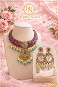 Keya Luxury Moissanite Victorian Hasli Necklace