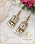 Nayara Designer Pearl Jhumki Earrings with Sahara