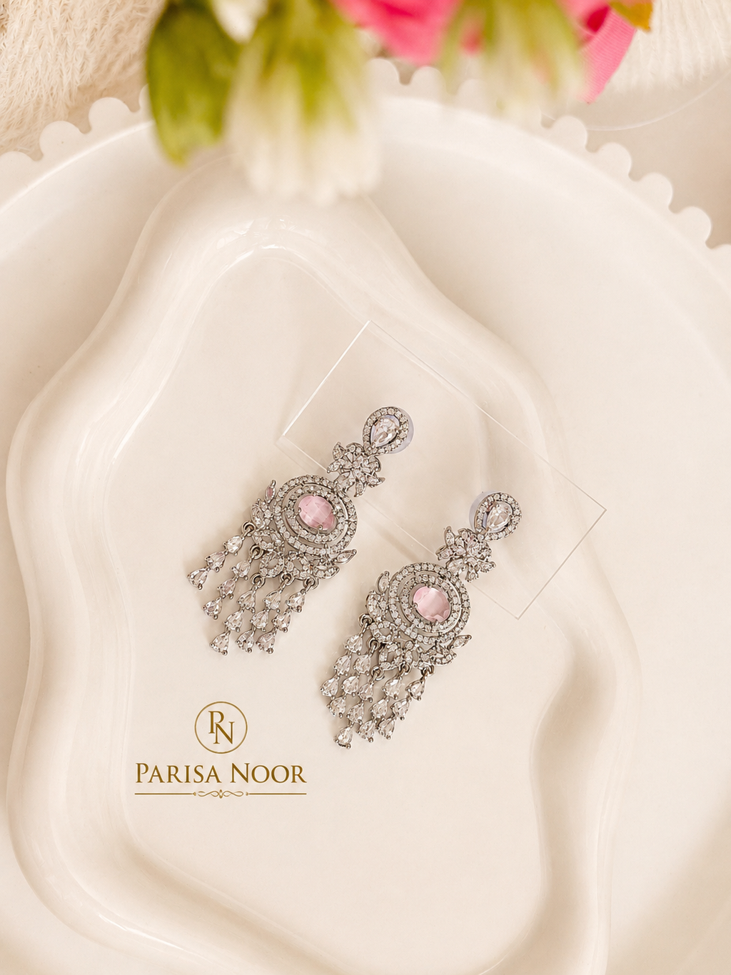 Zunaira Pink AD Designer Necklace Set