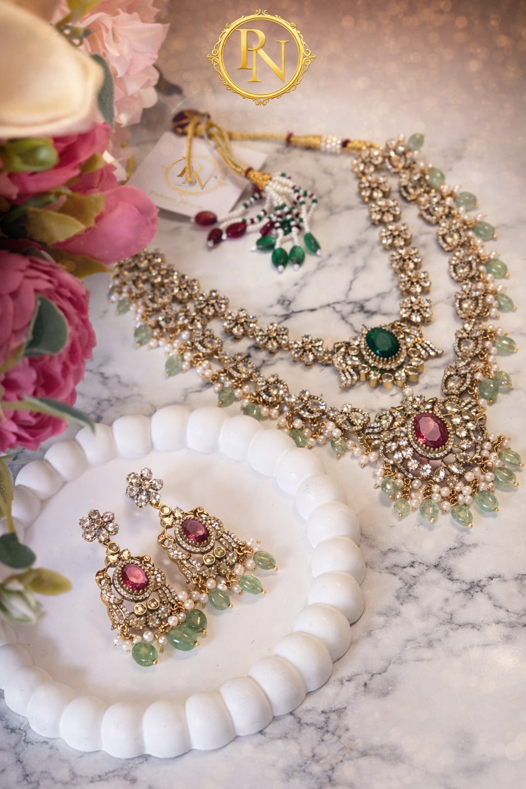 Rita Victorian Layered Necklace Set