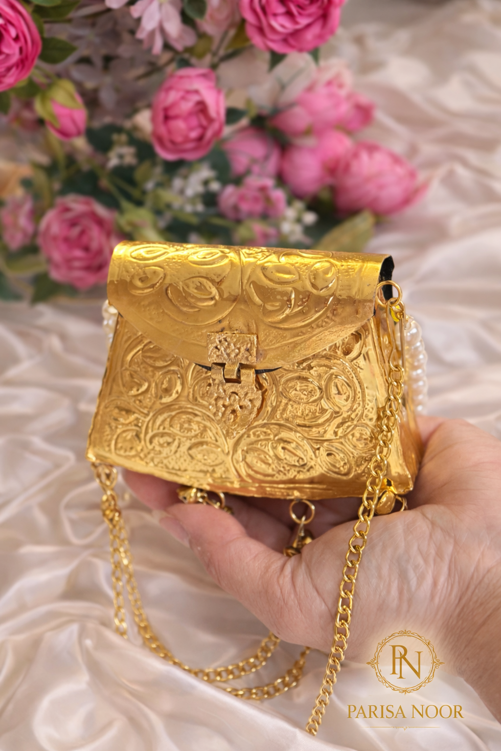 Fabian Luxury Brass Mini Clutch