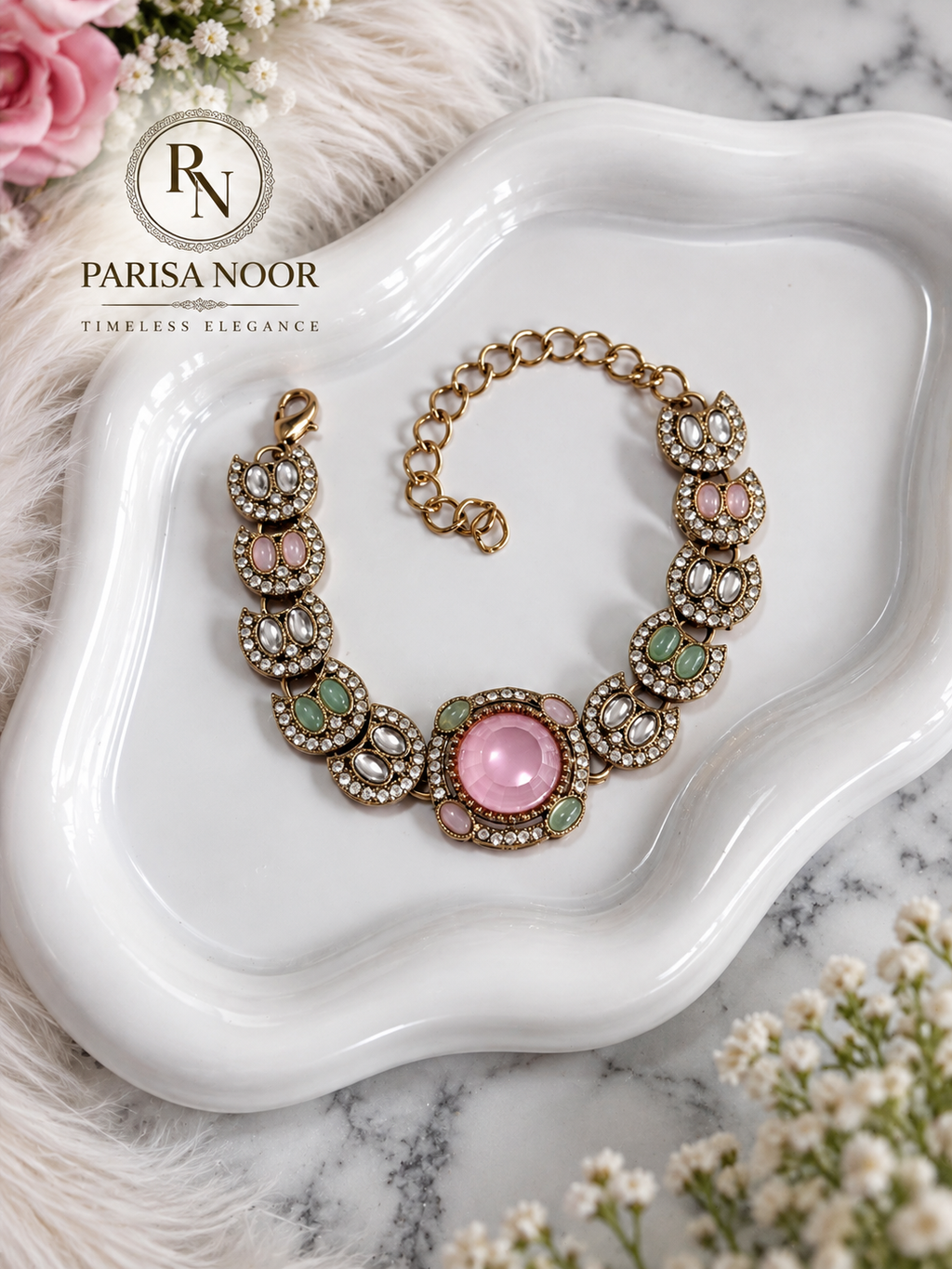 Zivara Indo-Western Kundan Bracelet