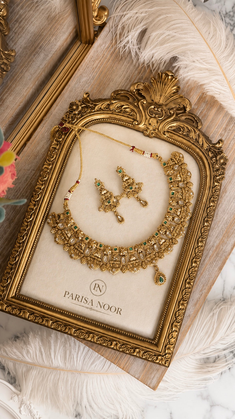 Aangan Luxury Jaipuri Heritage Necklace Set