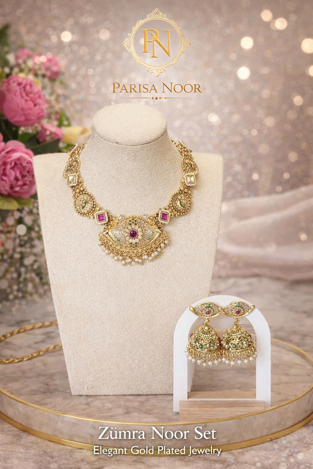 Arohi Heritage Meenakari Necklace