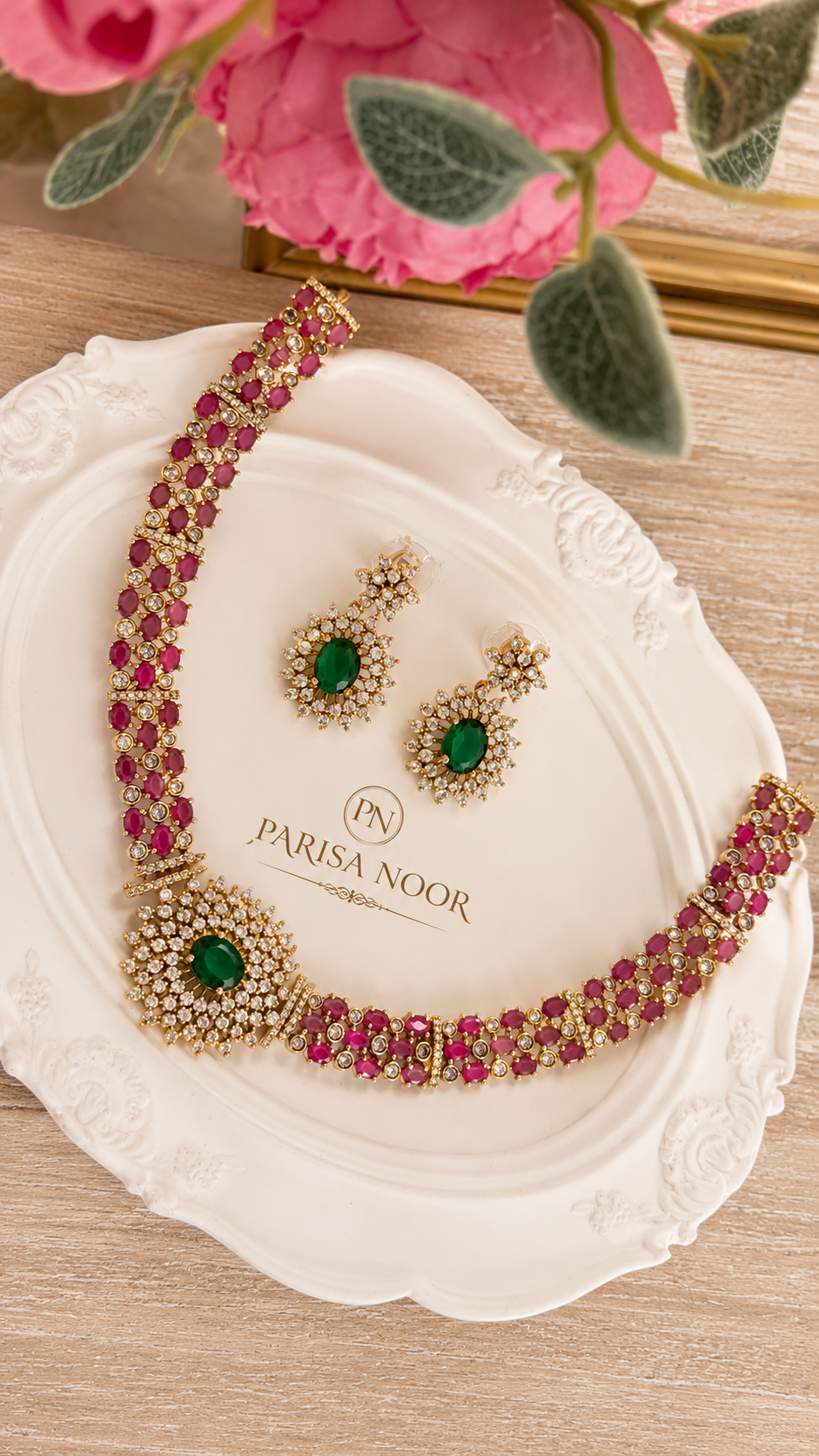 Arezoo Moissanite Luxury Necklace Set