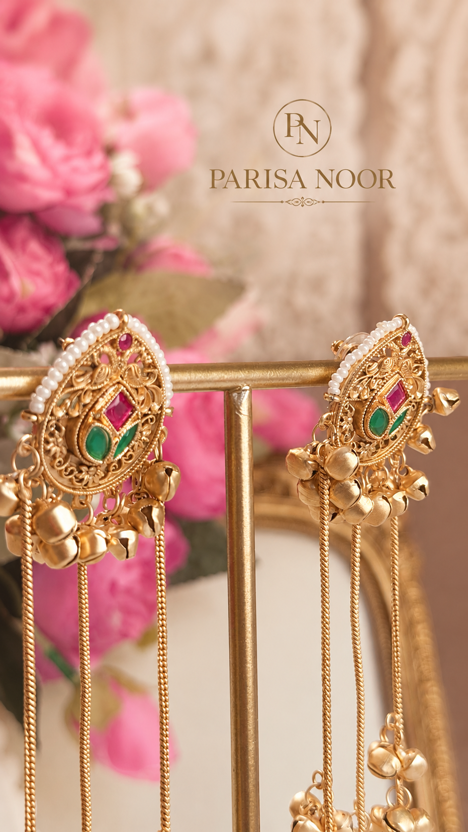 Shazmeen Kashmiri Jhumka Earrings
