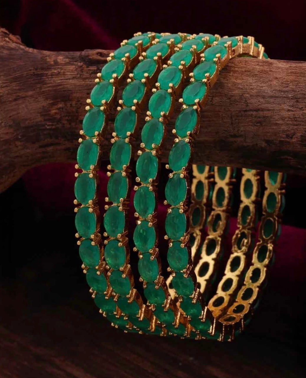 Emerald Bangle Set