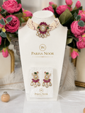 Zareena Pearl & Polki Designer Necklace Set