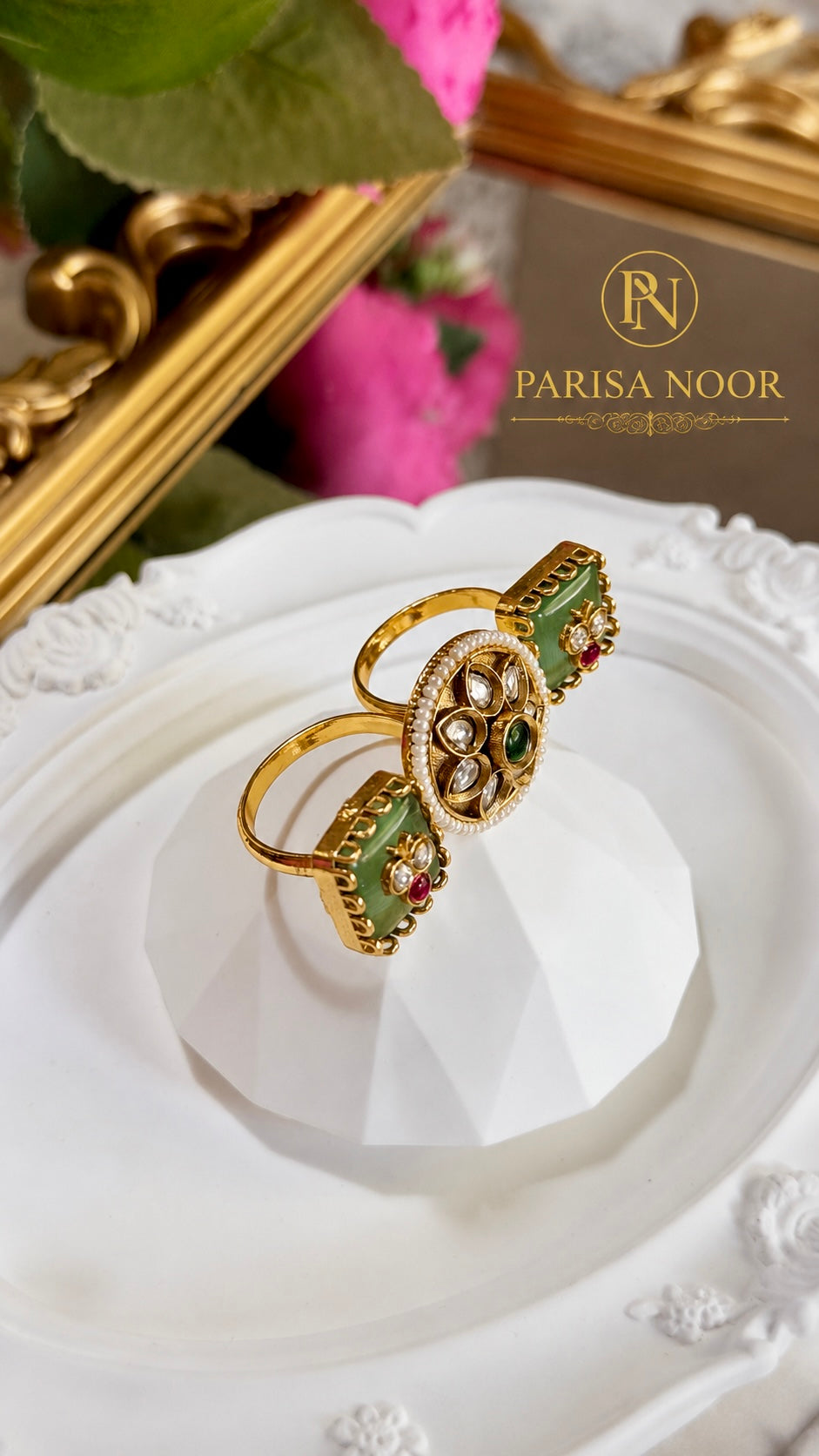 Mukti Heritage Two-Finger Ring