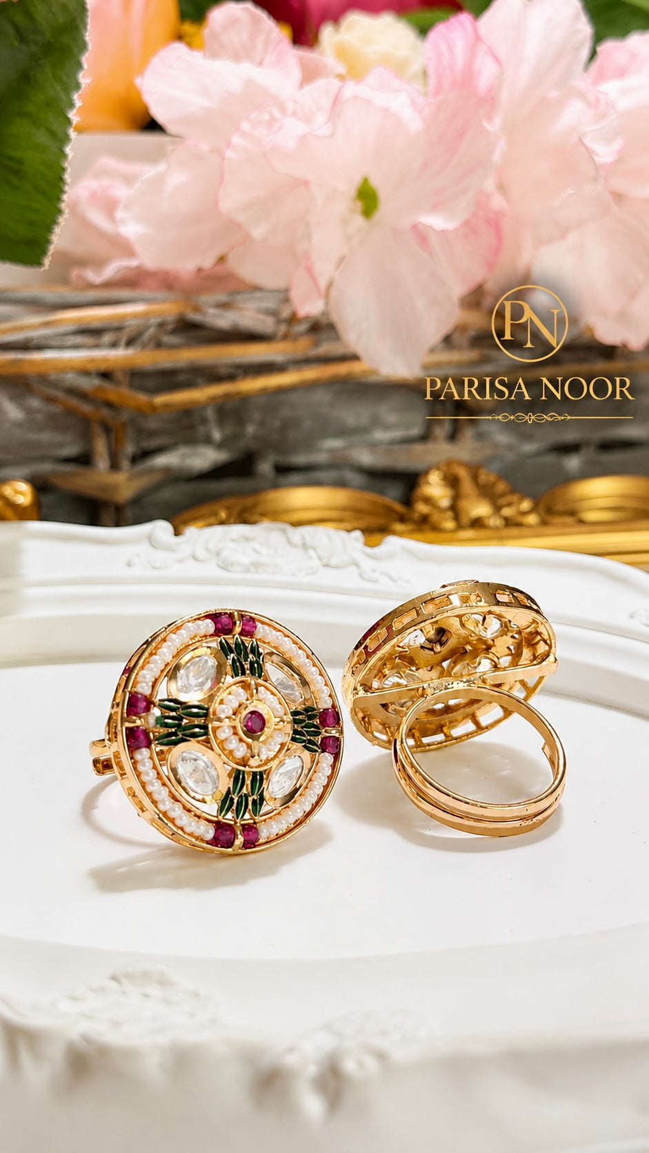 Mehrang Moissanite Adjustable Ring