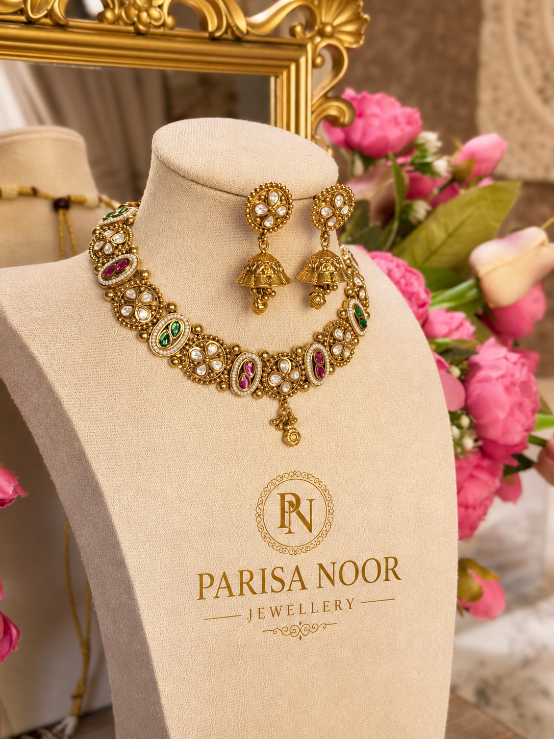 Zareefa Royal Heritage Multicolour Necklace Set