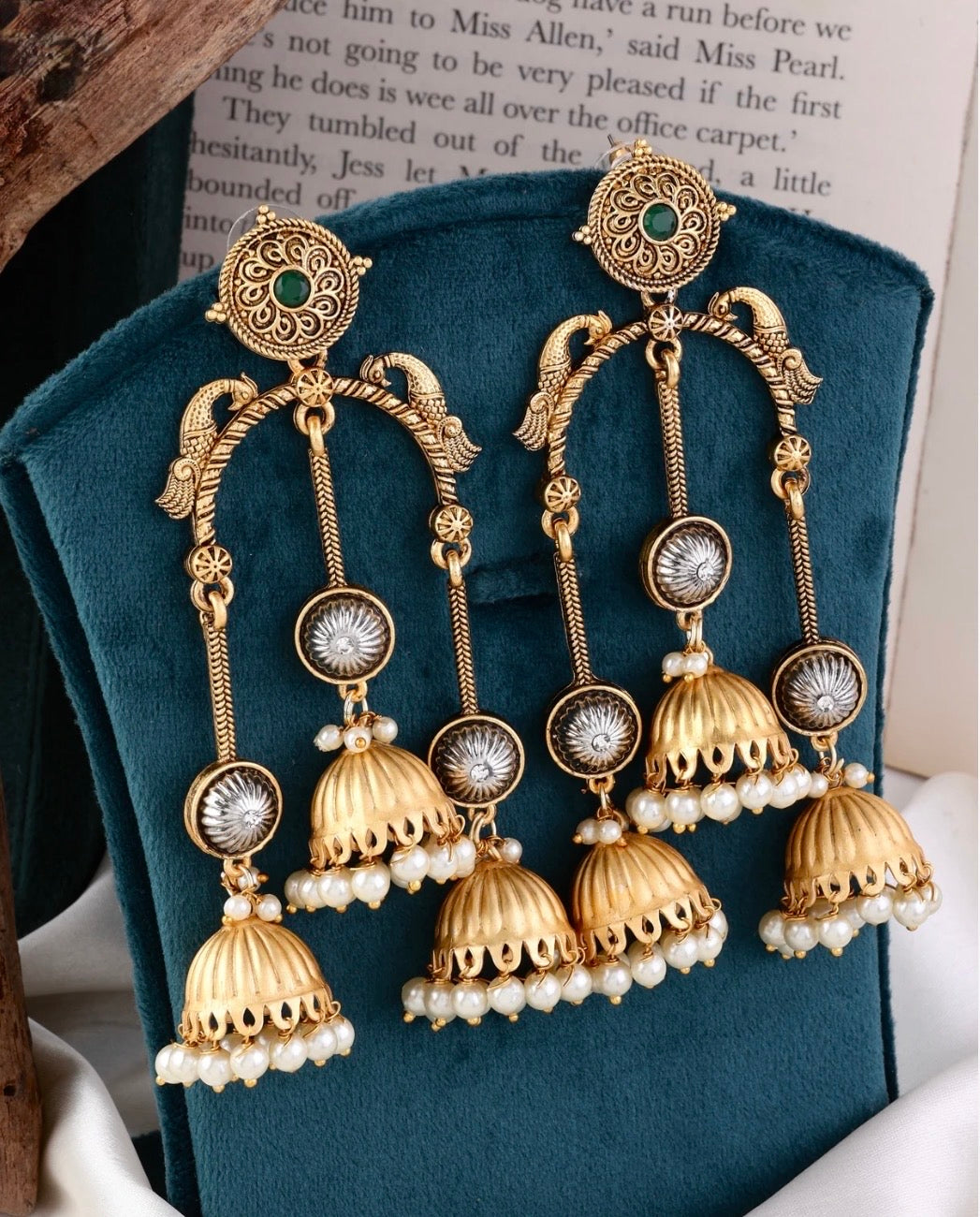 Mouni Designer Jhumka Earrings