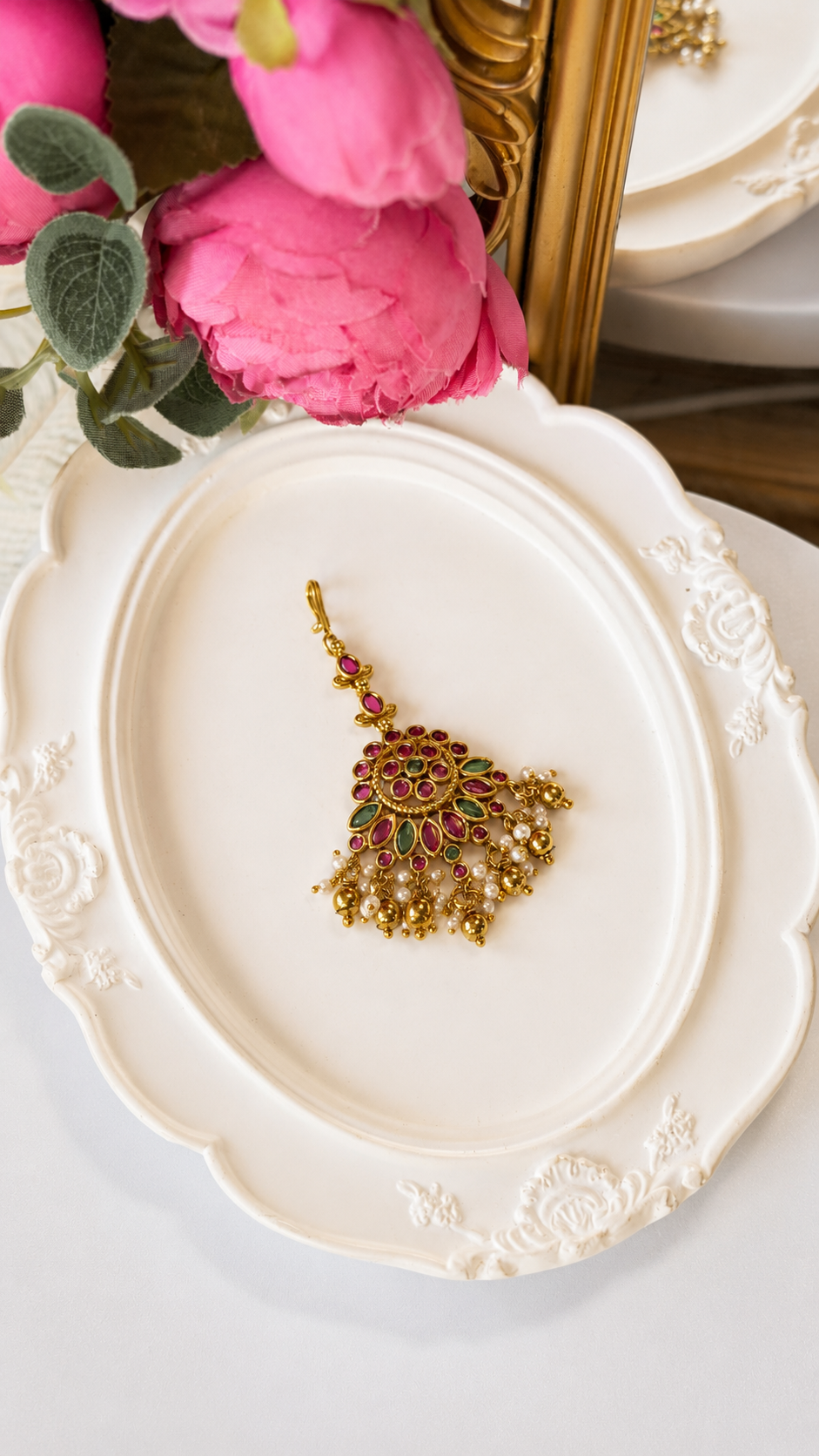 Padma Traditional Kundan Teeka