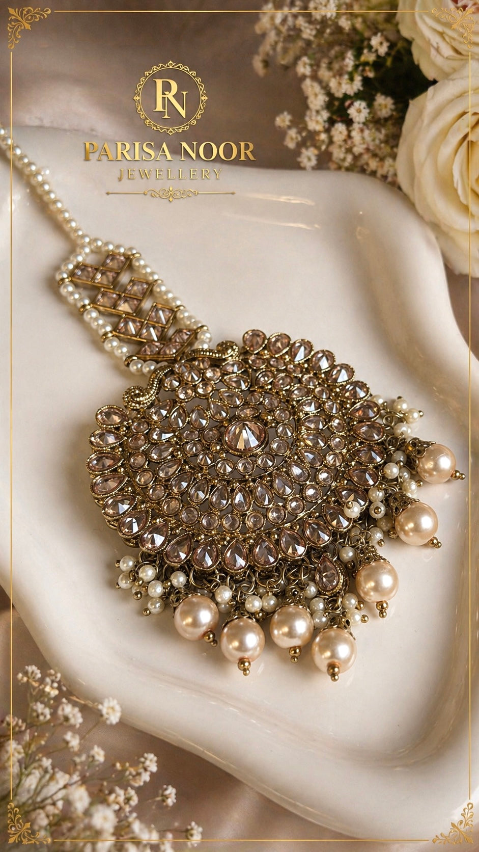 Sonali Luxury Pearl Teeka