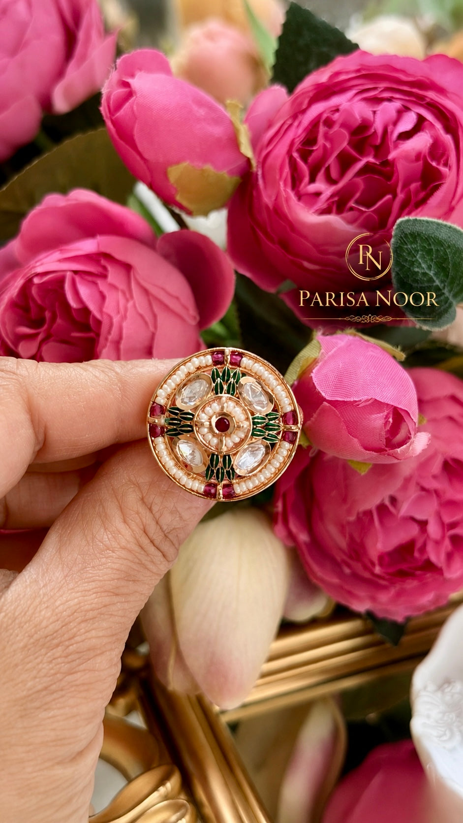 Mehrang Moissanite Adjustable Ring