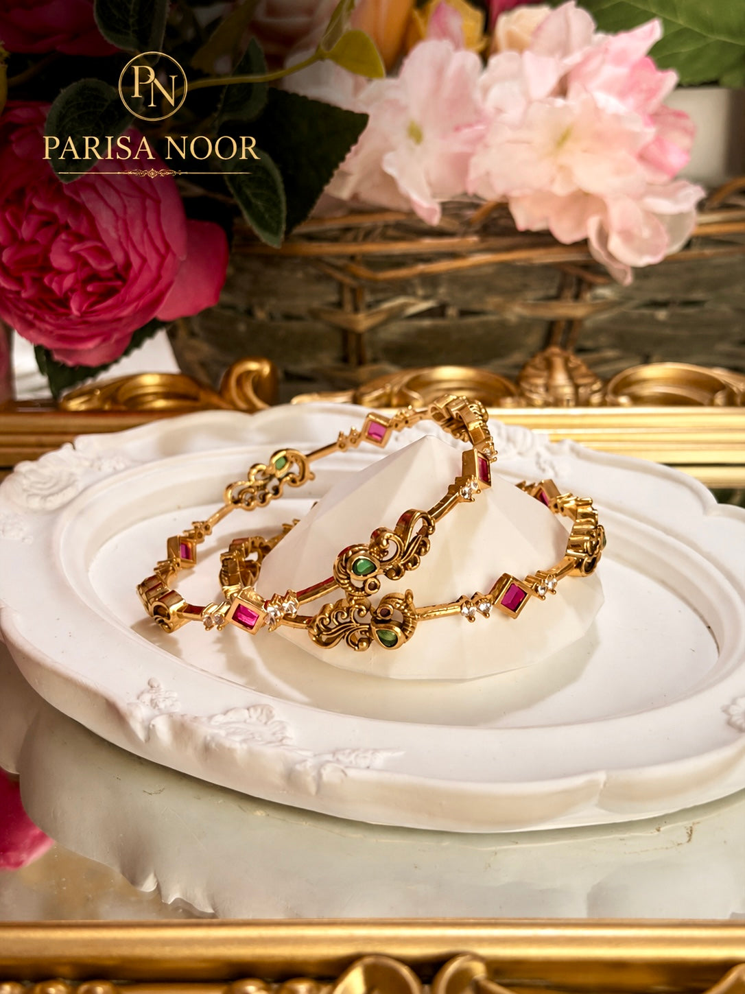 Rajnigandha Heritage Bangle Pair