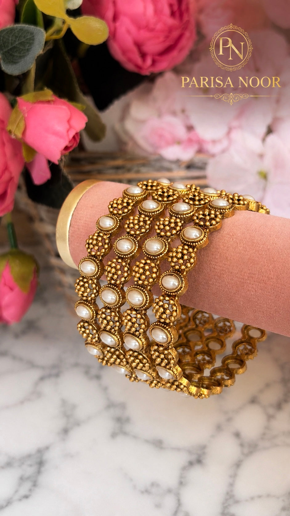 Joyti Pearl Heritage Bangle Set