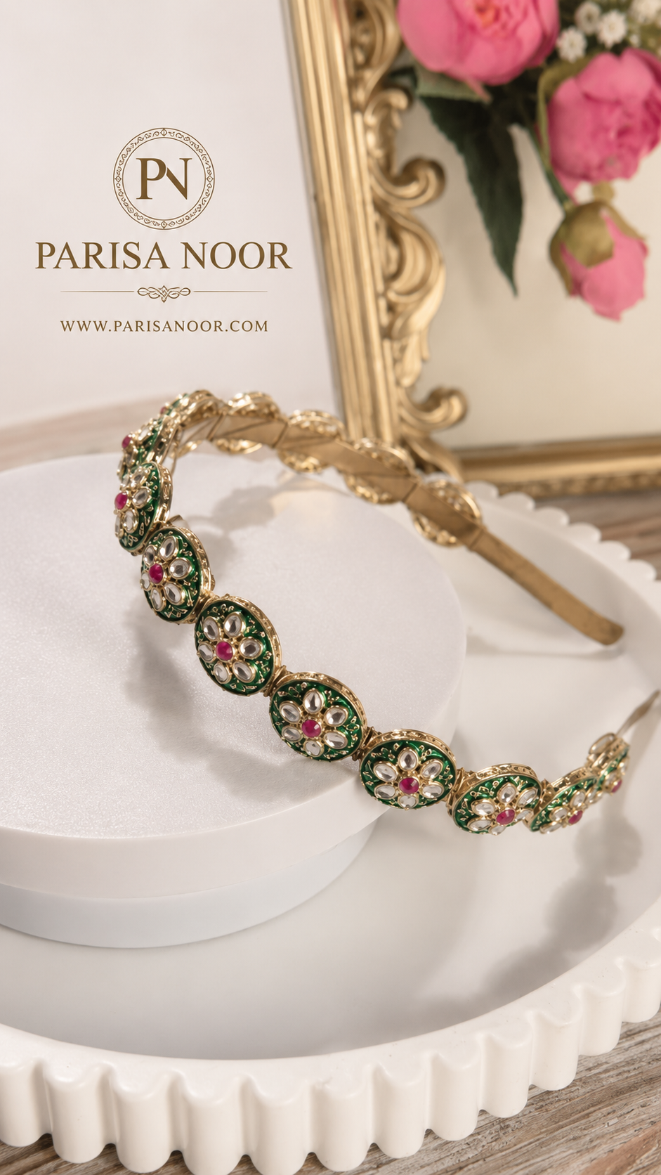 Zareen Meenakari Sheeshphool Ethnic Headband