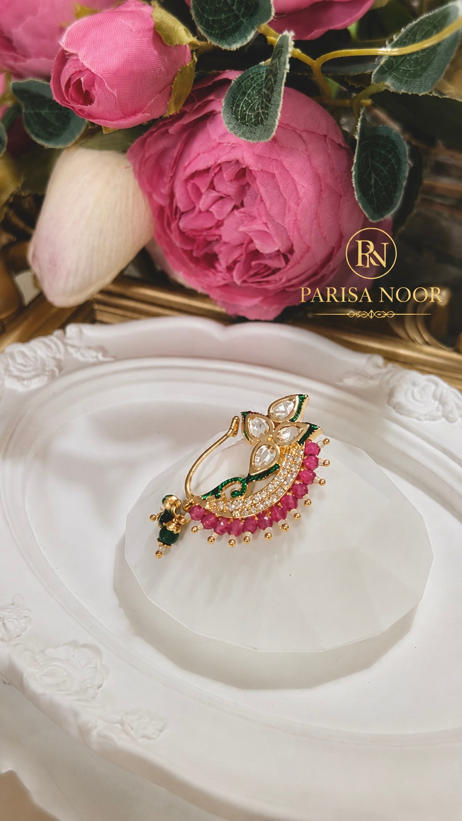 Adhira Luxury Moissanite Nose Ring