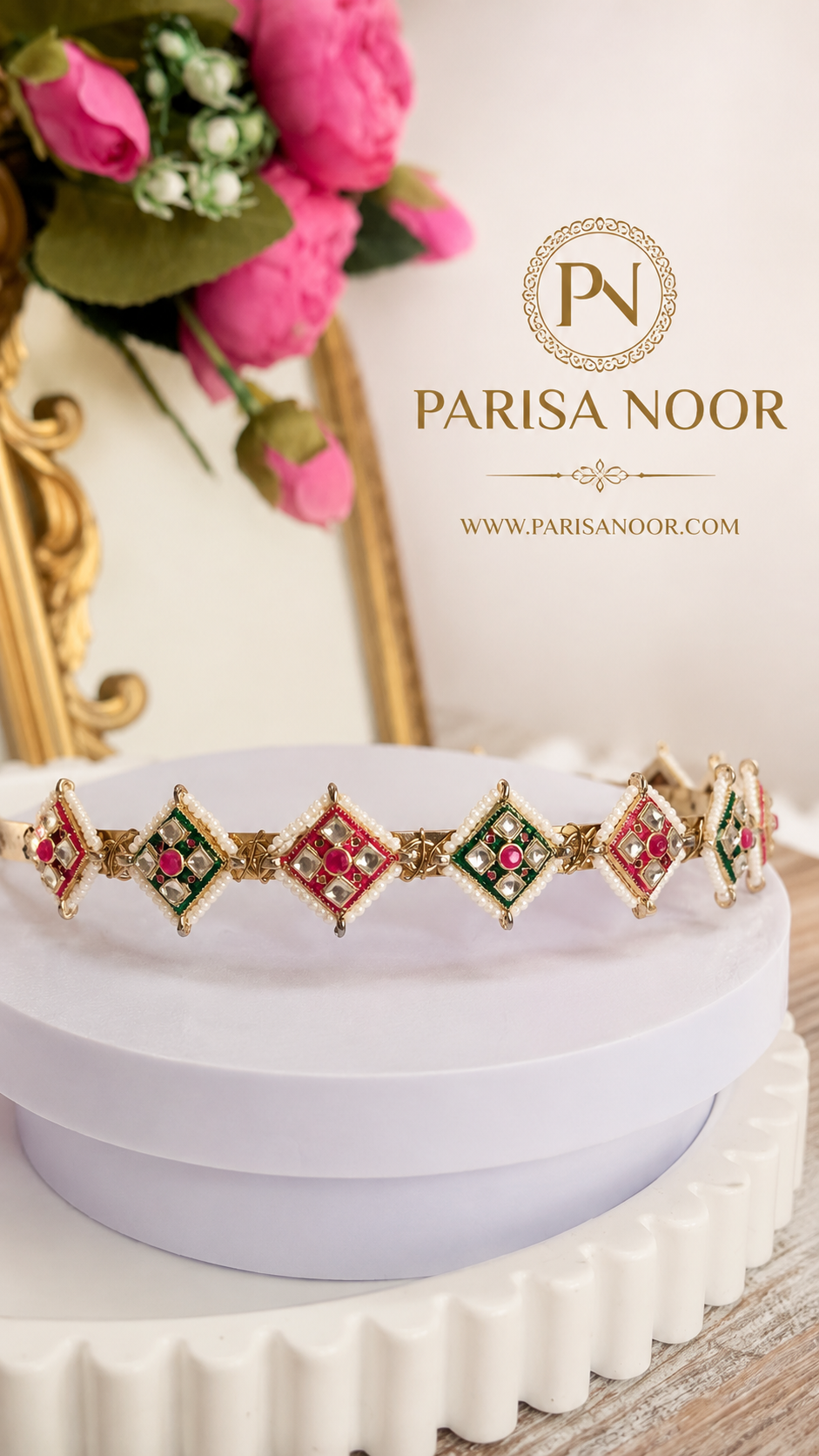 Nayara Meenakari Sheeshphool Ethnic Headband