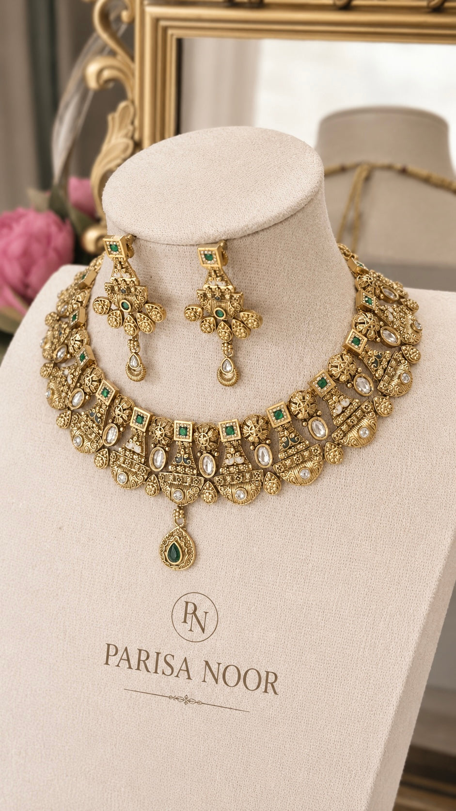 Aangan Luxury Jaipuri Heritage Necklace Set