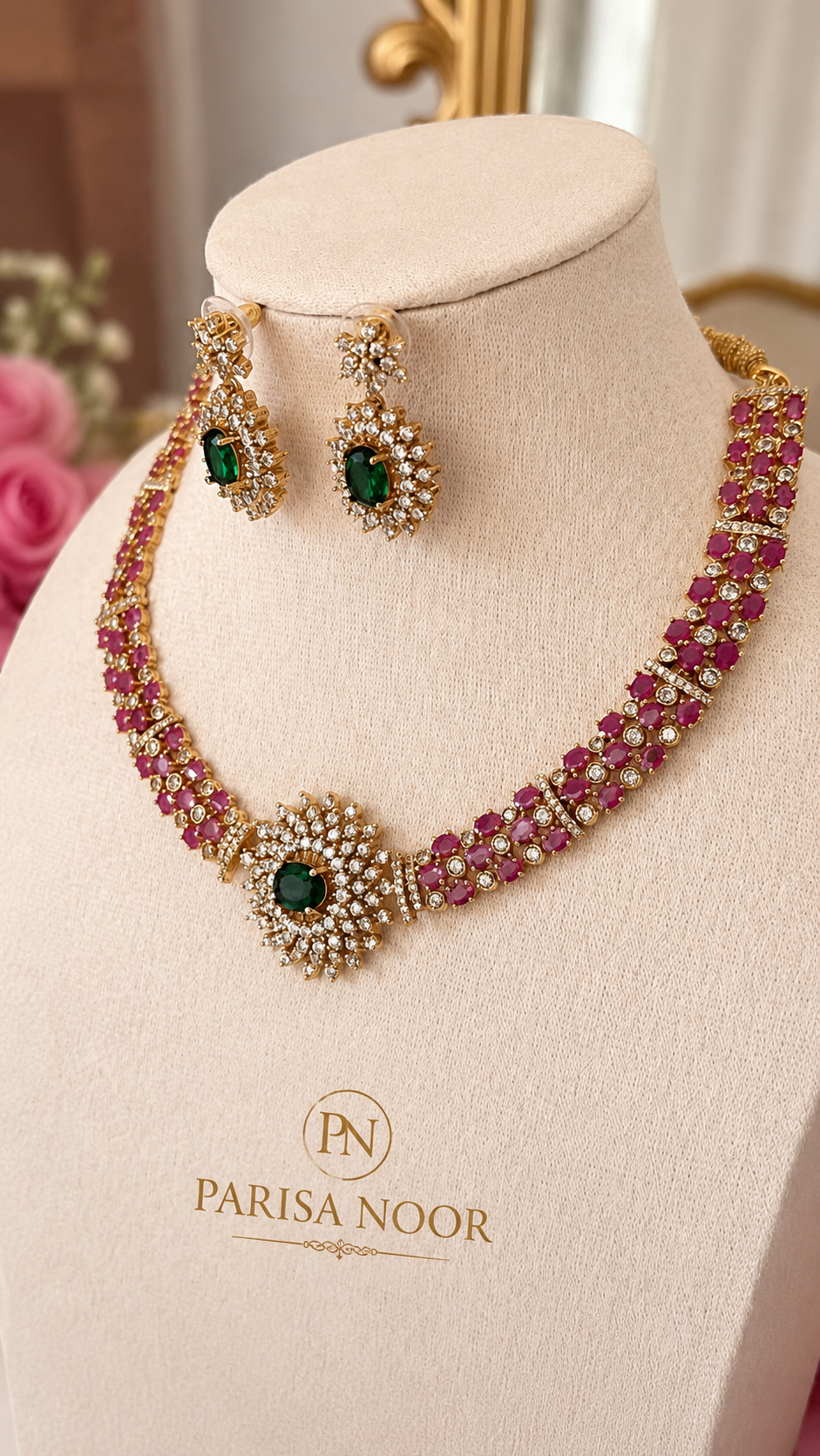 Arezoo Moissanite Luxury Necklace Set