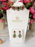 Ameera Multicolour Designer Choker Necklace Set