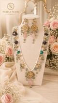 Noor-E-Basanti Designer Long Mala Set