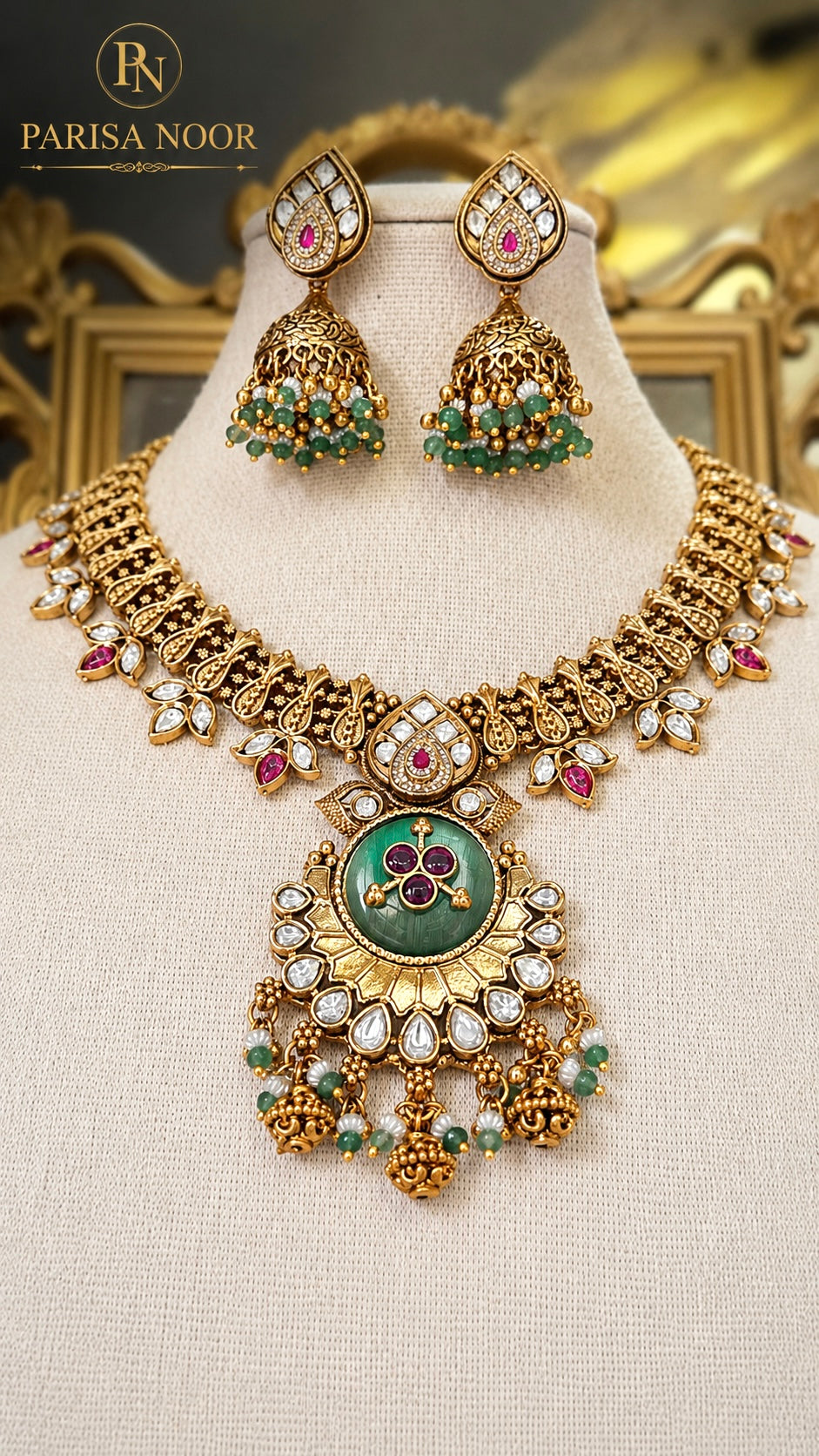 Afsheen Rajwadi Heritage Necklace Set