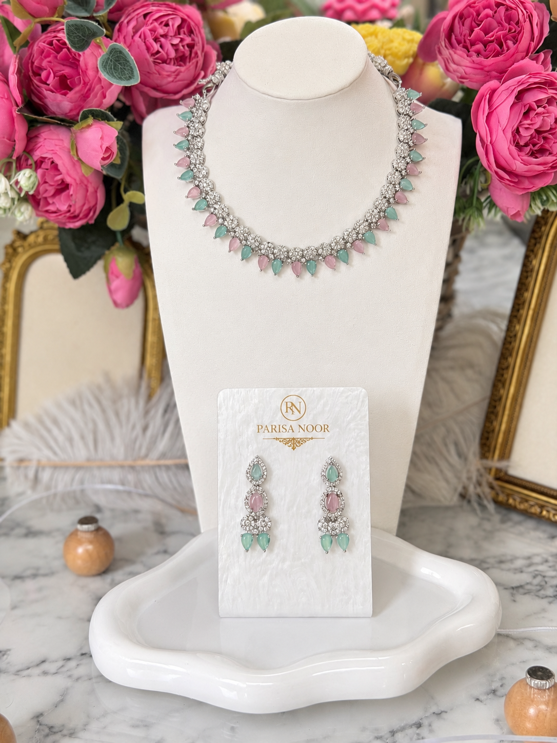 Aveline Pastel AD Necklace Set