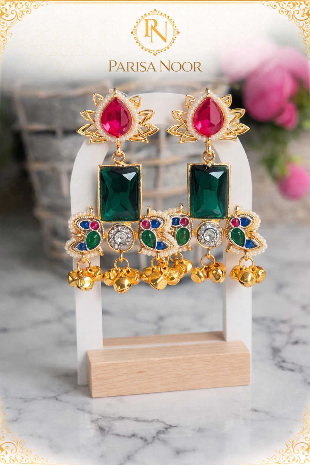 Mandana Designer Brass Earrings