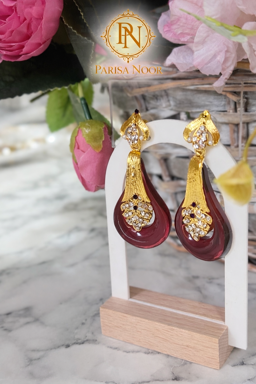 Rasha Designer Drop Earrings