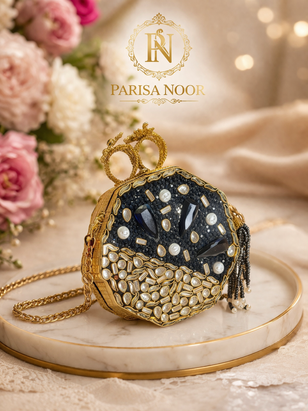 Lale Noor Mini Turkish Clutch Double Sided